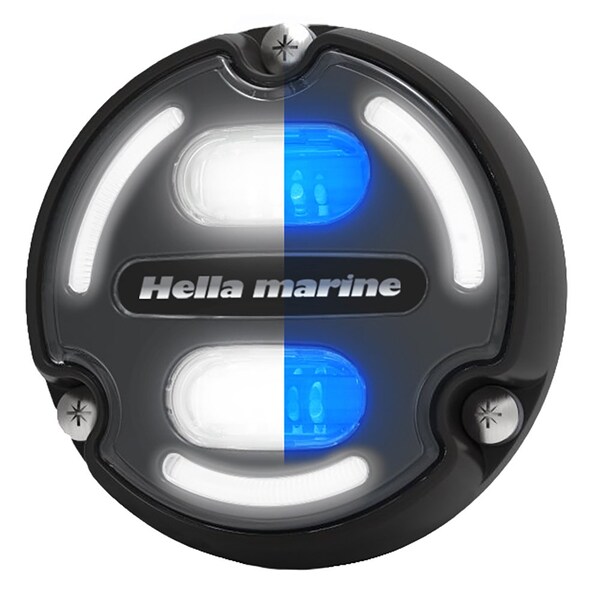 Hella Marine Apelo A2 Blue White Underwater Light - 3000 Lumens - Black Housing - Charcoal Lens w/Ed 016147-001 - main